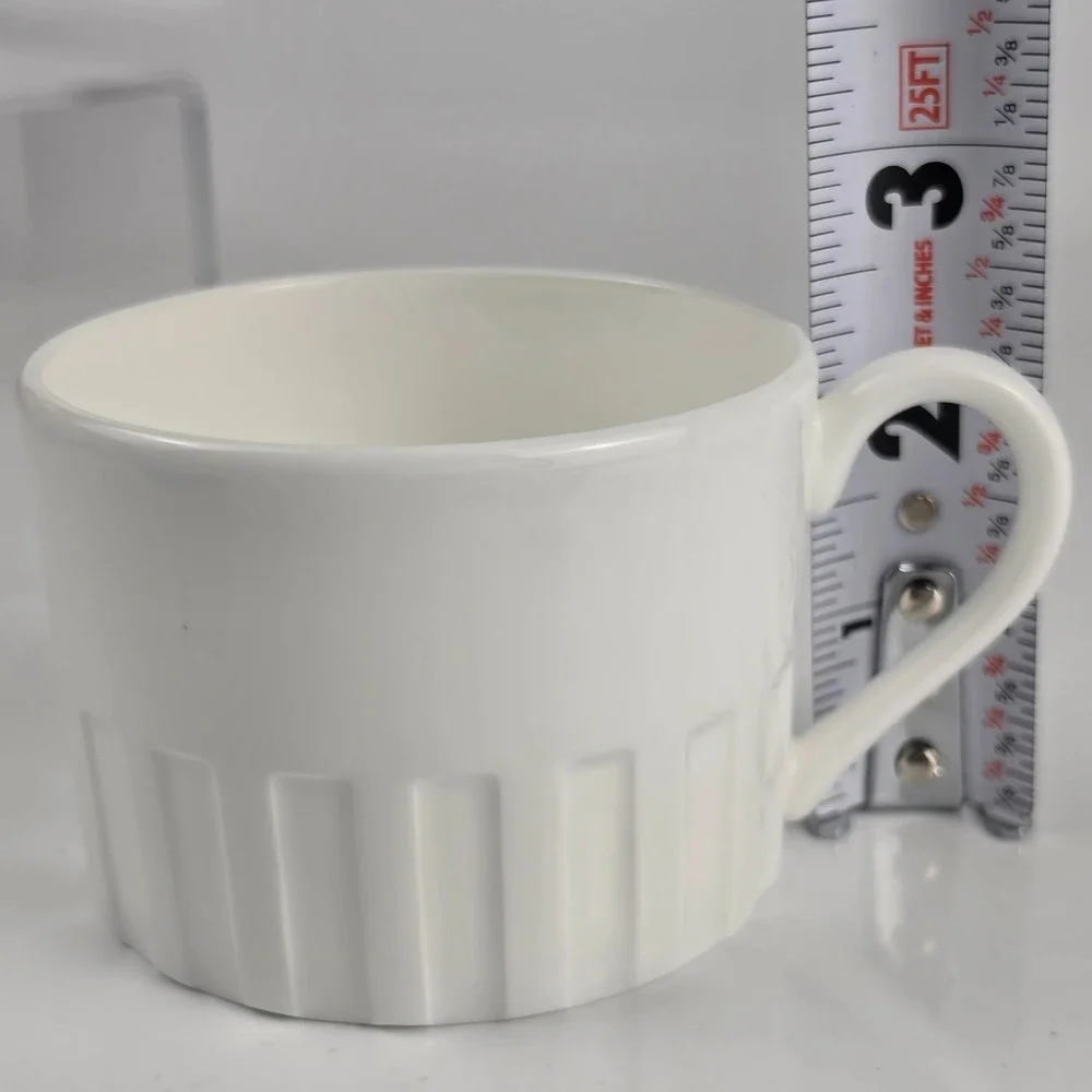 Wedgwood Colosseum Flat Cup & Saucer Set of 2 Pairs Bone China England